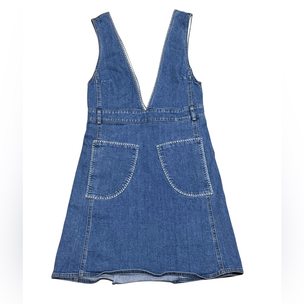 See by Chloé Denim Dress Shady Cobalt | Size 34 US 2 - Picture 3 of 12